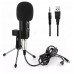 Audio Dynamic USB Condenser Sound Recording Vocal Microphone Mic With Stand Mount